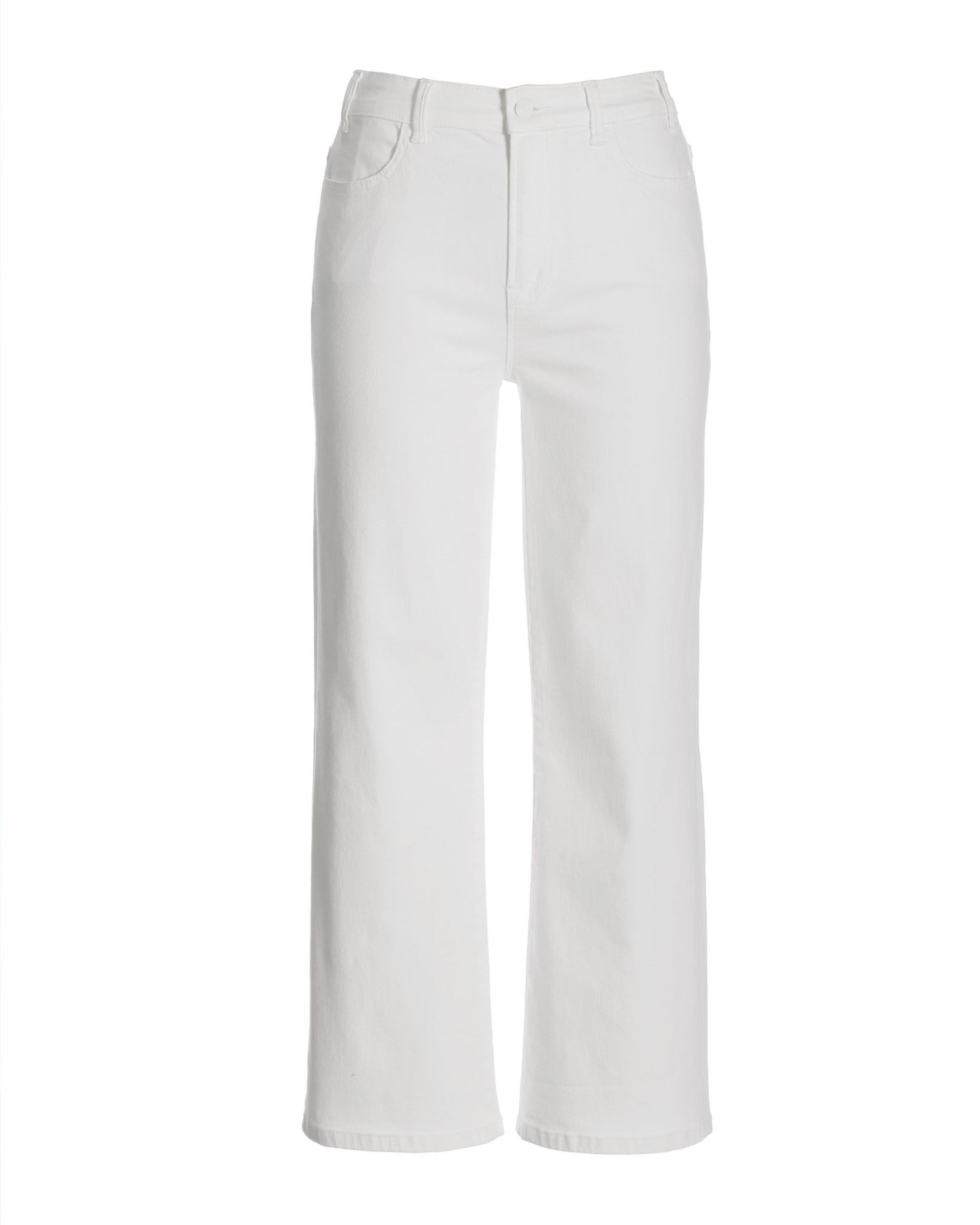 Malibu Wide Leg Cropped Jean White