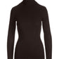 Ribbed Turtleneck Sweater Chocolate Torte