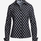 Sophia Print Button Up Poplin Shirt Stunning Spots