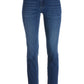 Newport High-Rise Slim Straight-Leg Jean Dark/Medium Denim