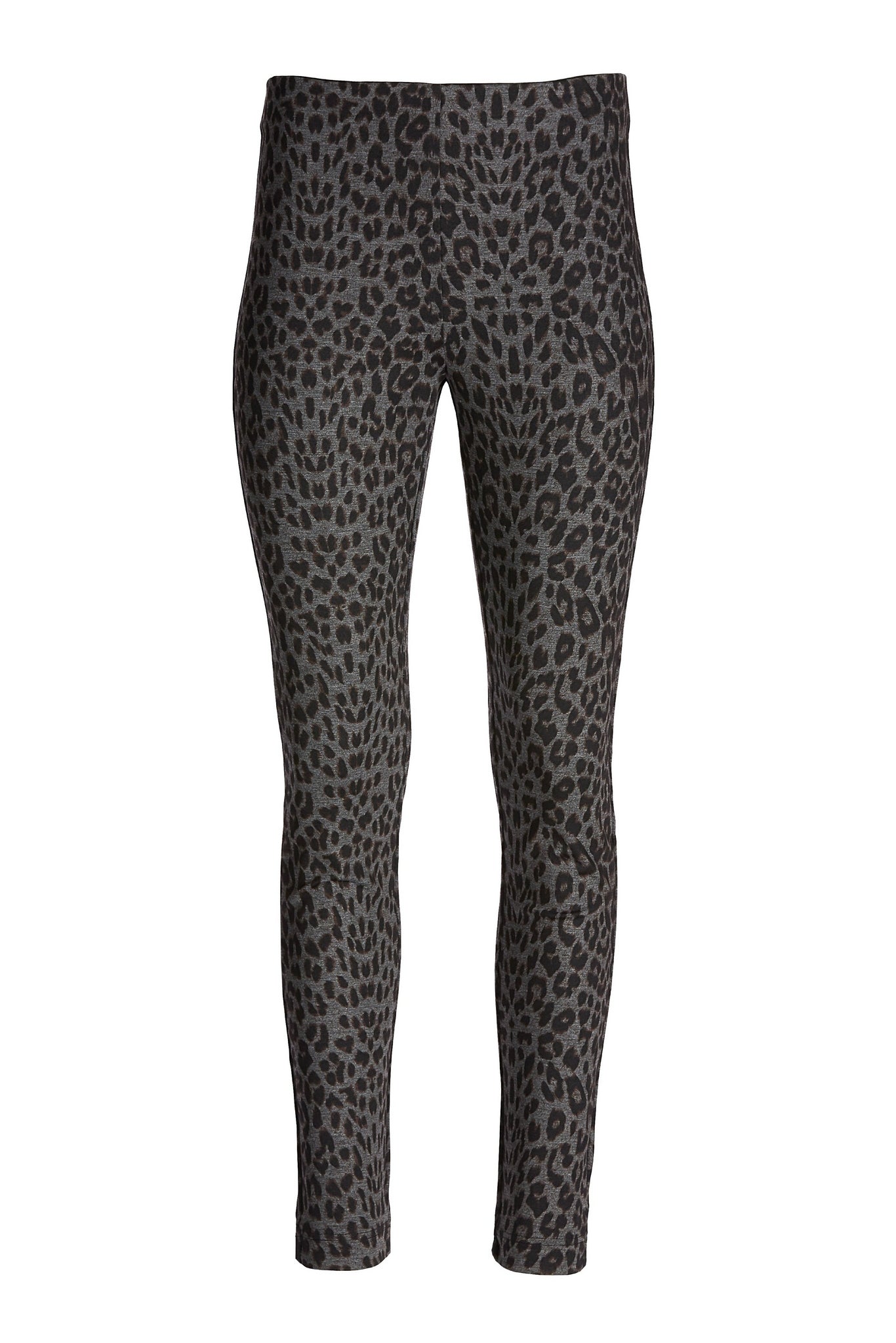 Leopard Ponte Legging Heather Gray