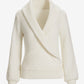 Shawl Collar Cozy Sweater Off White