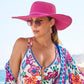Wide Brim Floppy Hat Pink