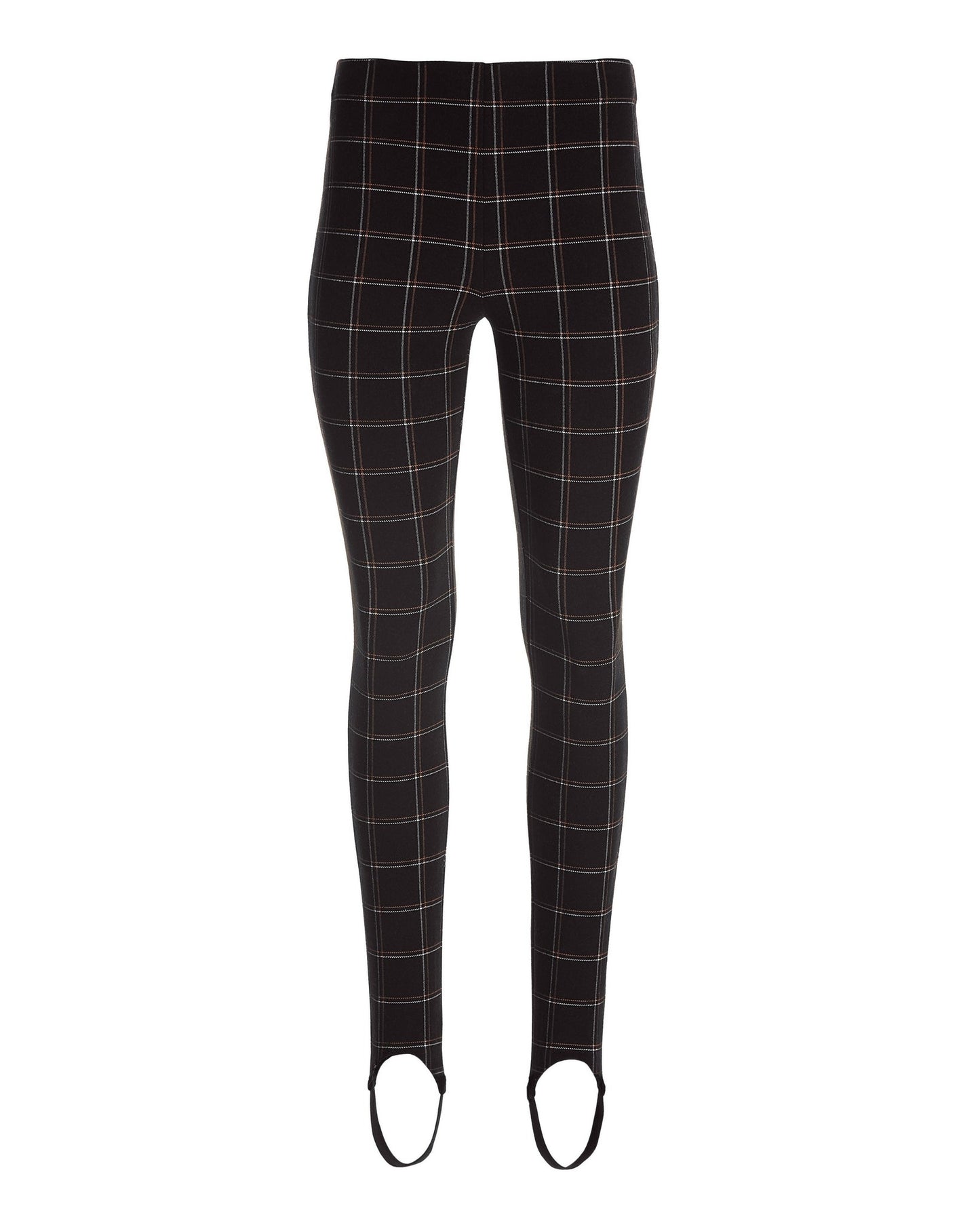 Plaid Stirrup Legging Black Multi