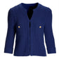Puff Sleeve Sweater Cardigan Blue Depths