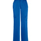 Malibu Satin High Waist Wide Leg Cargo Pant Classic Blue