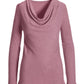Hacci Cowl Neck Top Pink