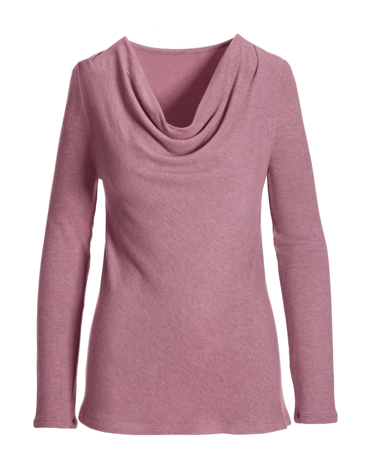 Hacci Cowl Neck Top Pink