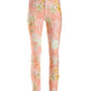 Vintage Blooms Print Slim Straight-Leg Jean Pink