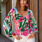 Raffia Fringe Belt Pink