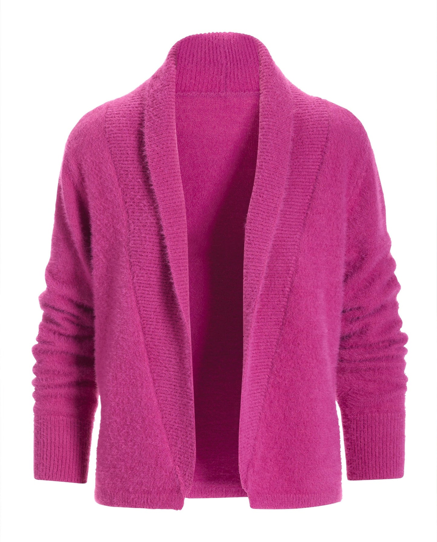 Plush Short Cardigan Rose Violet