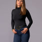 Gold Buckle Belt Black