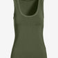 So Effortless Scoop-Neck Tank Top Moss Green