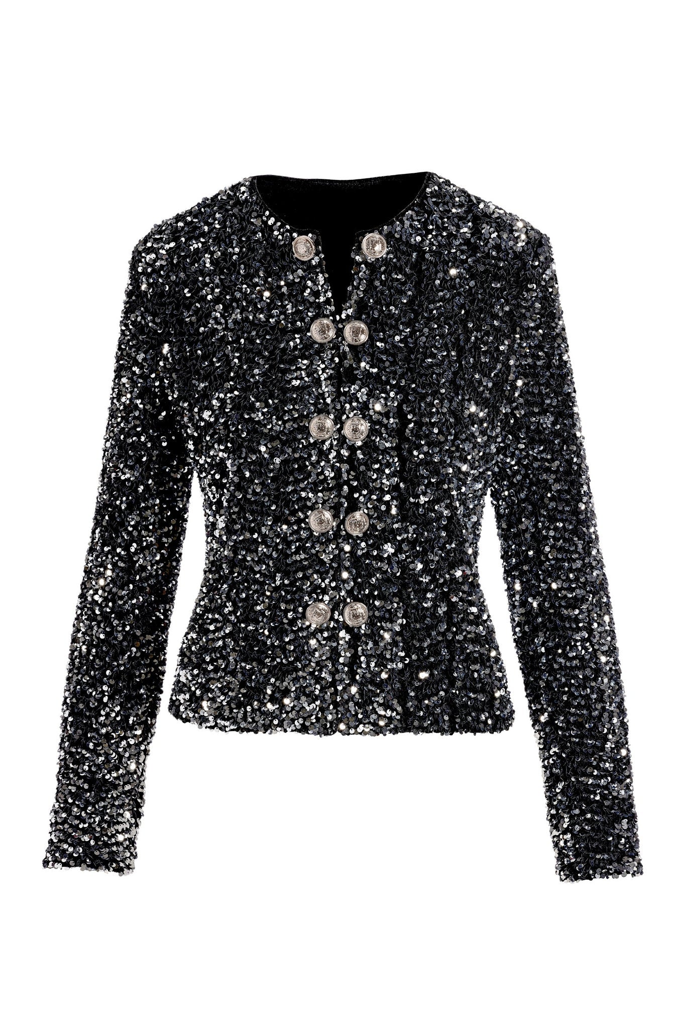 Effortless Sequin Jacket Silver
