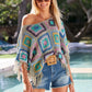 Raffia Woven Stretch Belt Natural
