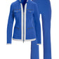 Chic Zippered Sport Coordinate Set Palace Blue