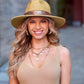 Sequin Straw Hat Natural