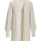 Plush Balloon Sleeve Cardigan Off White