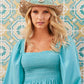 Embroidered Cowboy Hat Natural