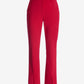 Newport Modern Slim Straight Leg Slit Front Trouser Pant Racing Red