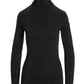 Metallic Turtleneck Sweater Pewter