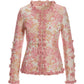 Status Print 3D Floral Jacket Pink Multi