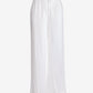 Malibu Wide Leg Drawstring Linen Pant White