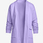 Cotton Comfort Pocket Cardigan Lavender