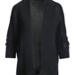 Short Effortless Cardigan Sweater Black