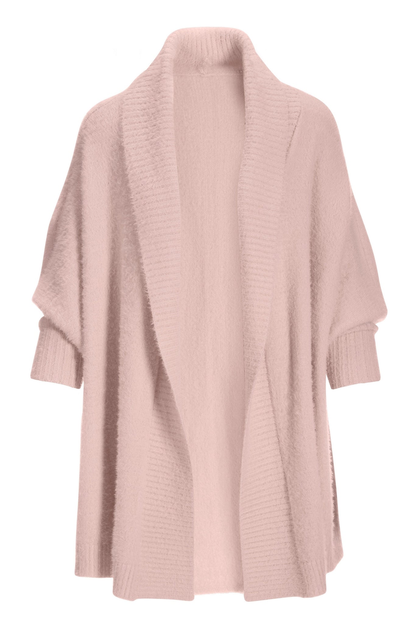 Plush Relaxed Cardigan Blush