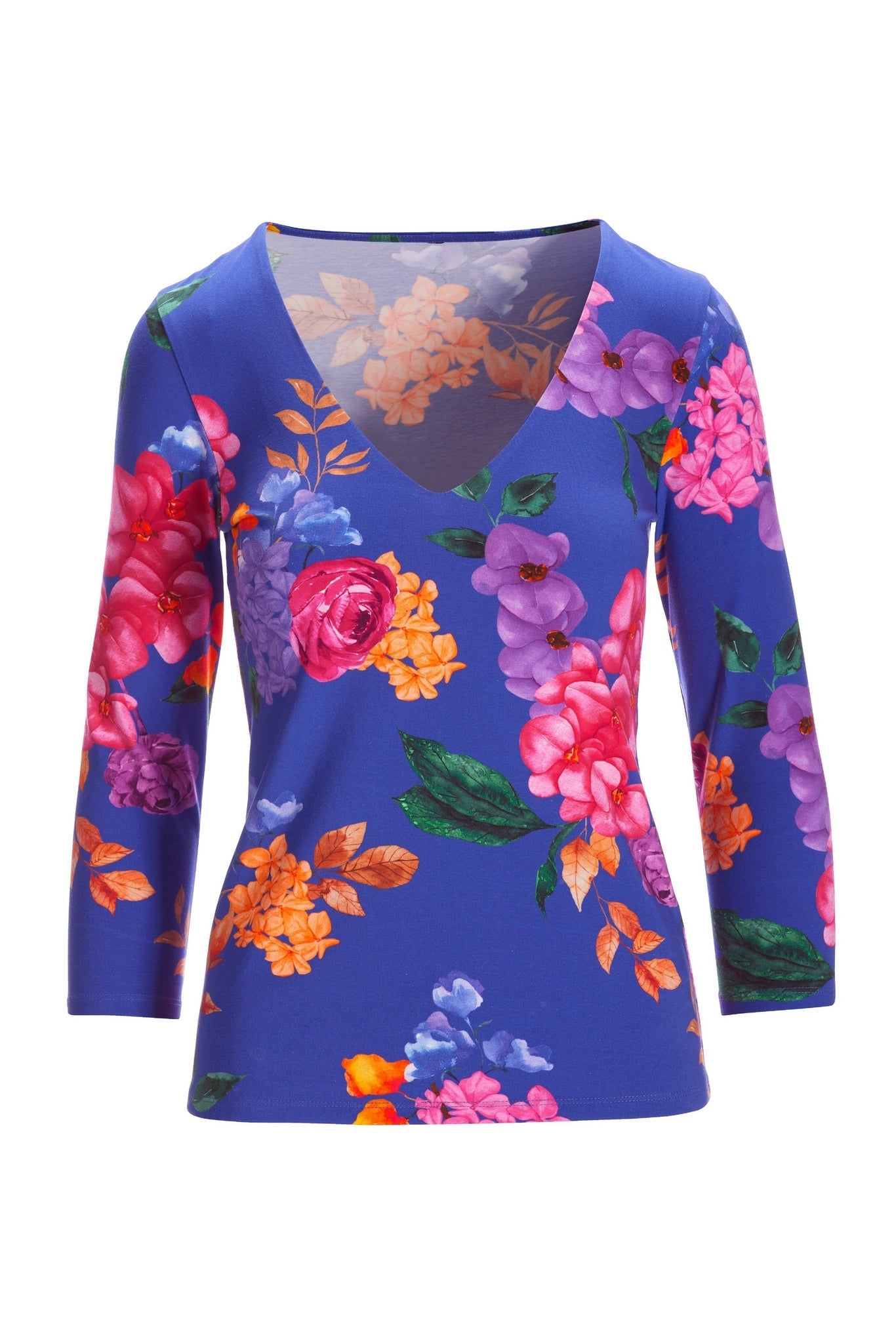 So Sexy Fall Rainforest V Neck Multi