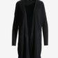 Lightweight Long Effortless Cardigan Black