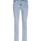 Newport High-Rise Slim Straight-Leg Jean Bleach Washed