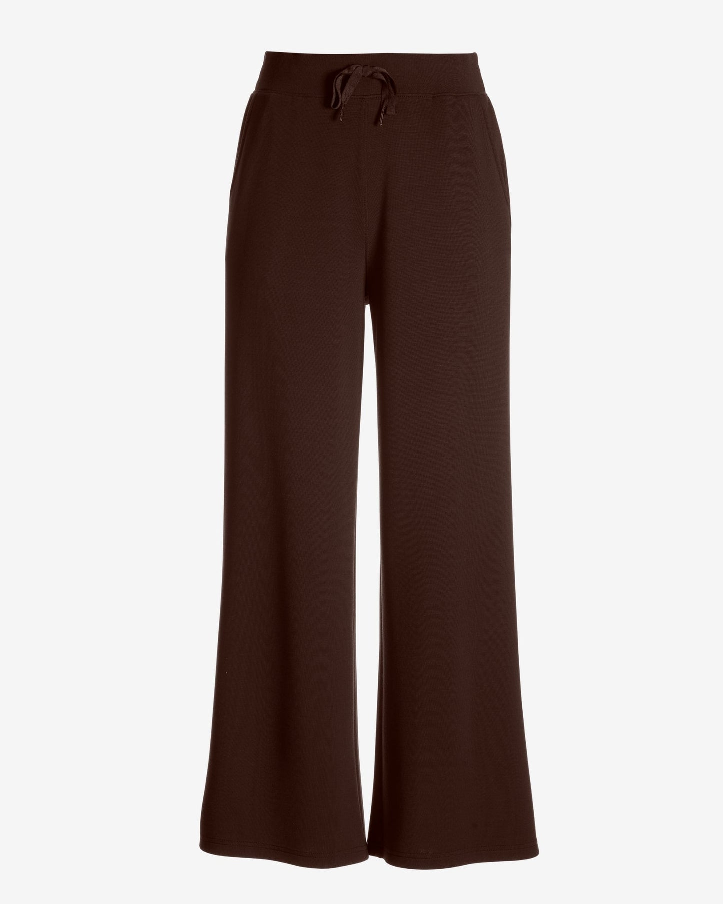 Luxe Lounge Drawstring Wide Leg Pant Safari Brown
