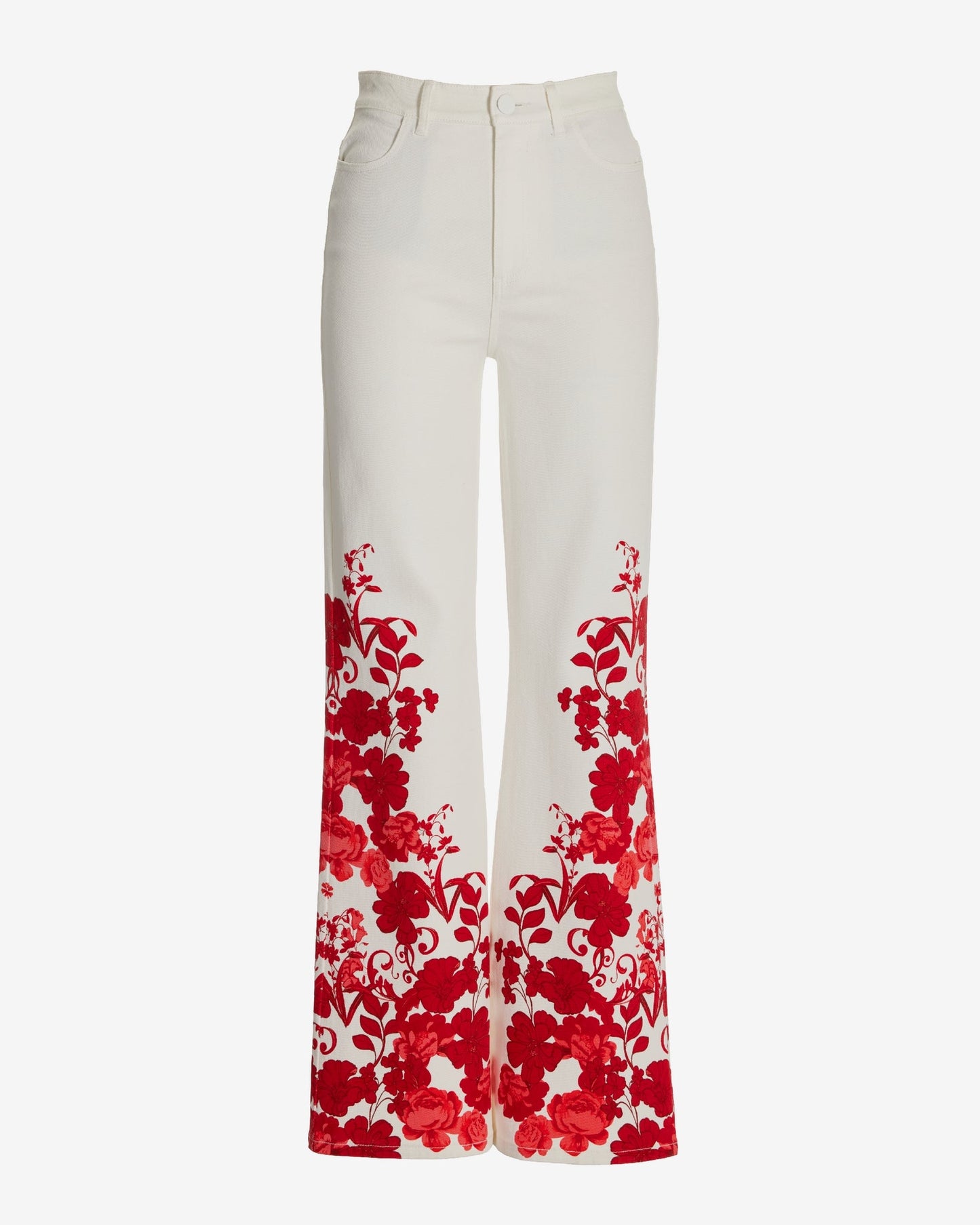 Malibu High Rise Print Wide Leg Jean City Chic
