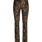 Newport Neutral Python Print Coated Slim Straight Jean Black Multi