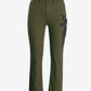 Newport Crystal Trim Tonal Jean Olive