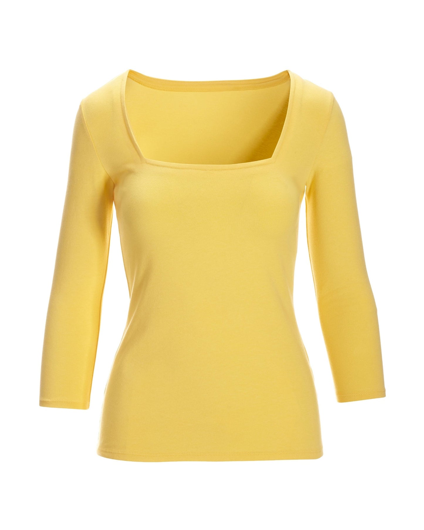 So Sexy Square-Neck Top Lemon Drop
