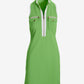 Sleeveless Chic Zip Dress Opaline Green