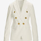 Modern Double-Breasted Blazer Ivory