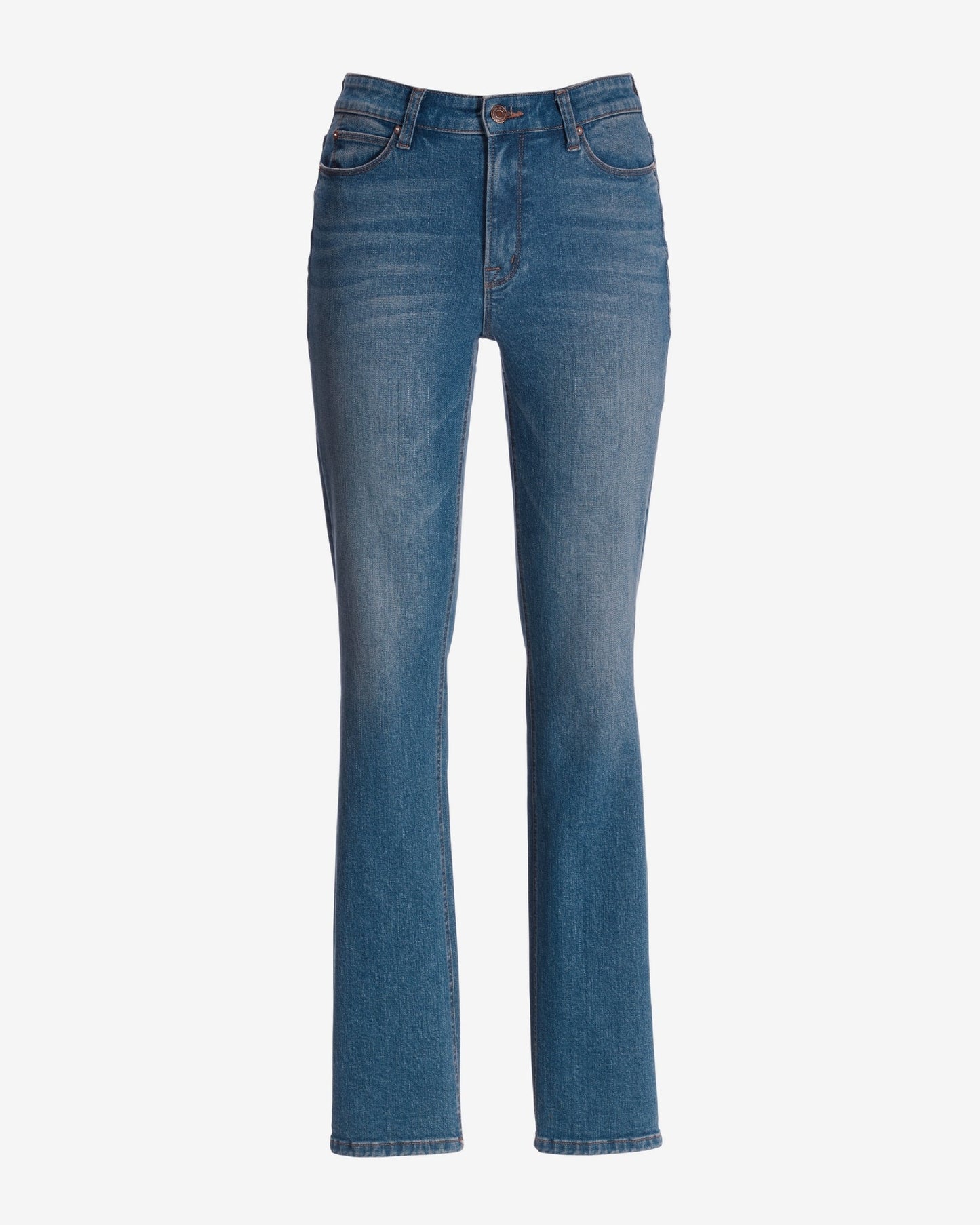 Newport High-Rise Slim Straight-Leg Jean Light Med Wash