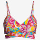 Swim Sense Print Underwire Wrap Bikini Top Tulum Abstract