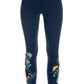 Embroidered Legging Navy