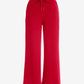 Luxe Lounge Drawstring Wide Leg Pant Racing Red