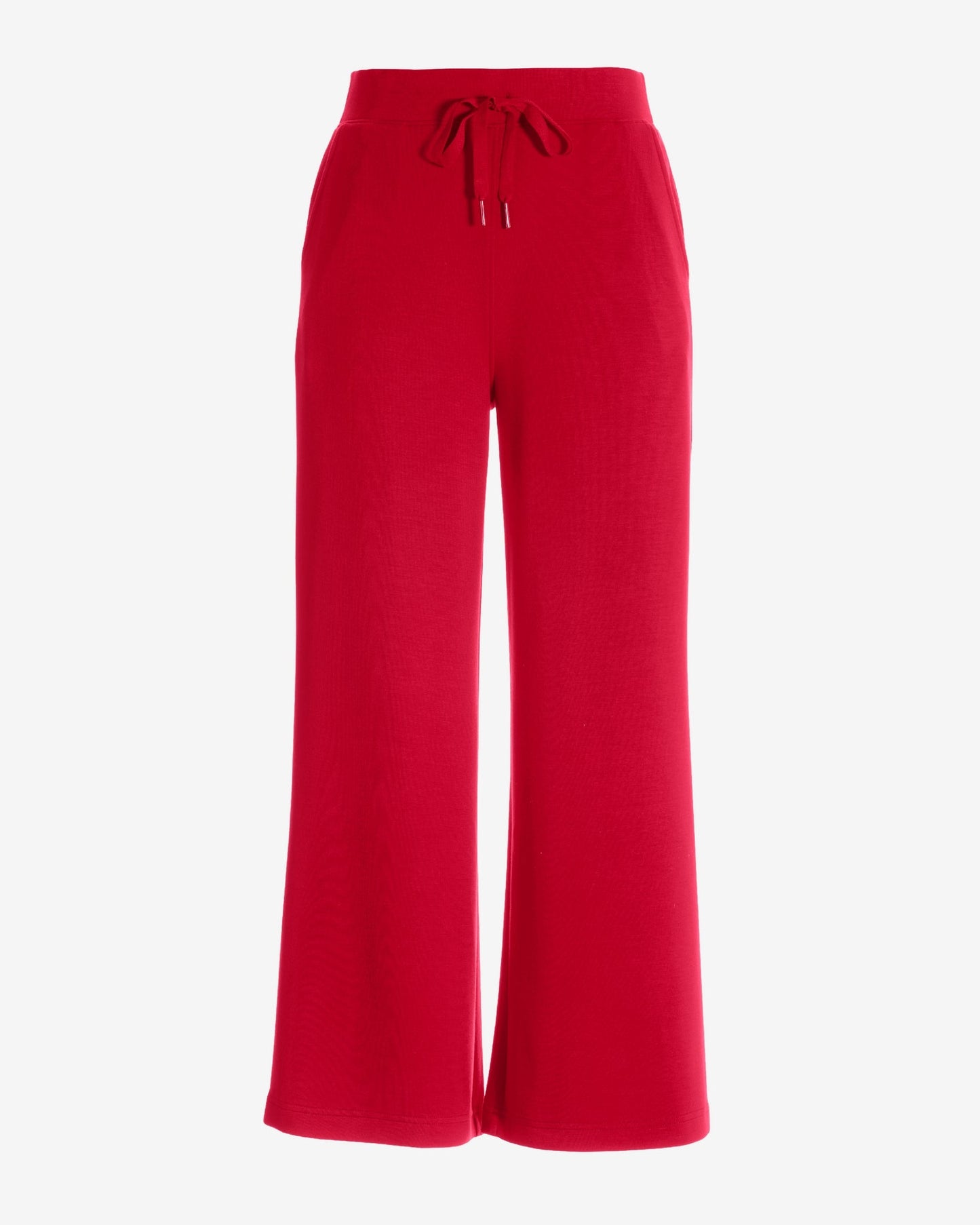 Luxe Lounge Drawstring Wide Leg Pant Racing Red