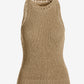 High Neck Sweater Tank Sesame