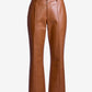 Monterey Faux Leather Croc Crop Pant Cognac