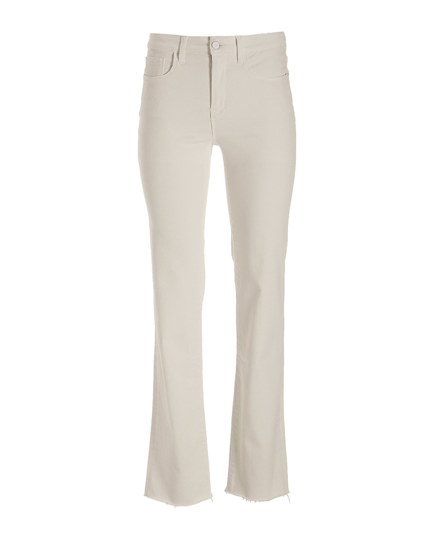 High Waisted Bootcut Jean Off White