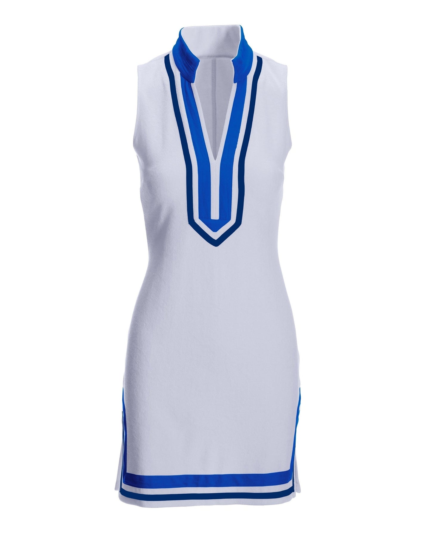 Loop Terry Colorblock Tunic Dress White Multi