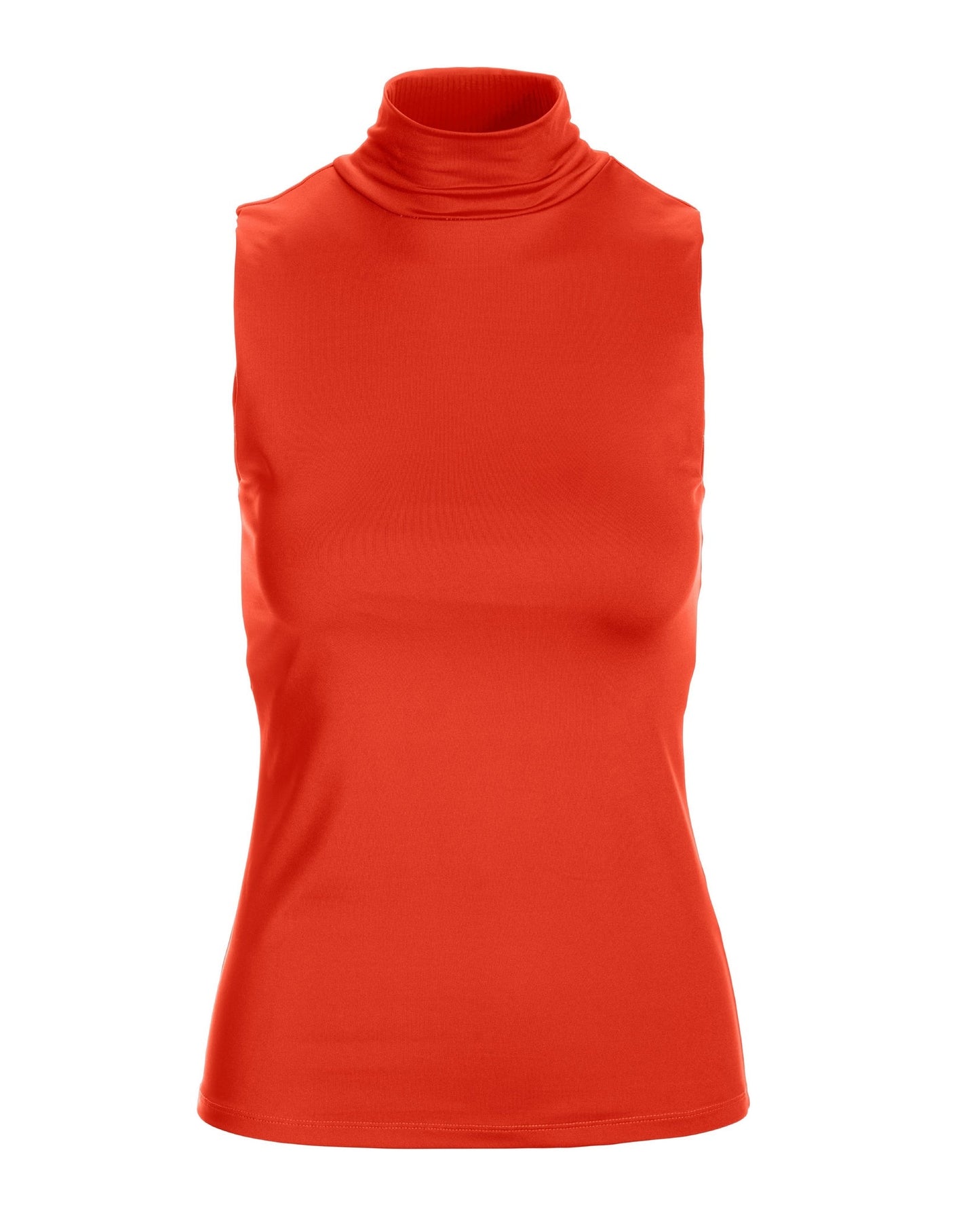 So Modern Sleeveless Mock Neck Top Caliente